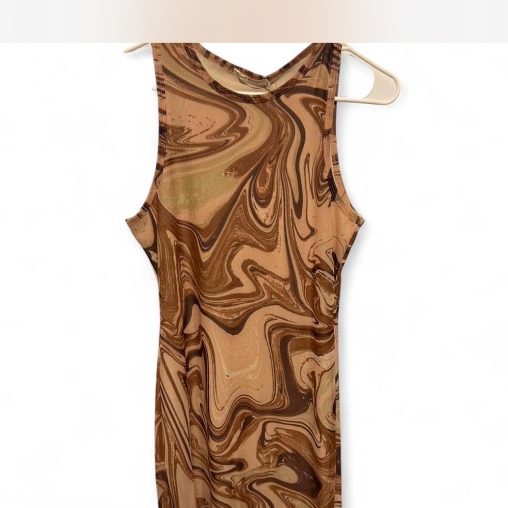 Heart Hips Brown Swirl Dress